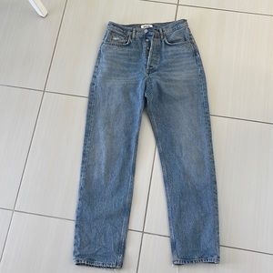 Agolde mid rise loose fit denim size 25